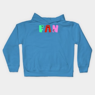 Cute Fan Motivational Text Illustrated Dancing Letters, Blue, Green, Pink for all people, who enjoy Creativity and are on the way to change their life. Are you Confident for Change? To inspire yourself and make an Impact. Kids Hoodie